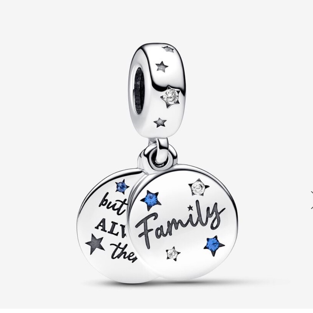 Family Love Double Dangle Charm